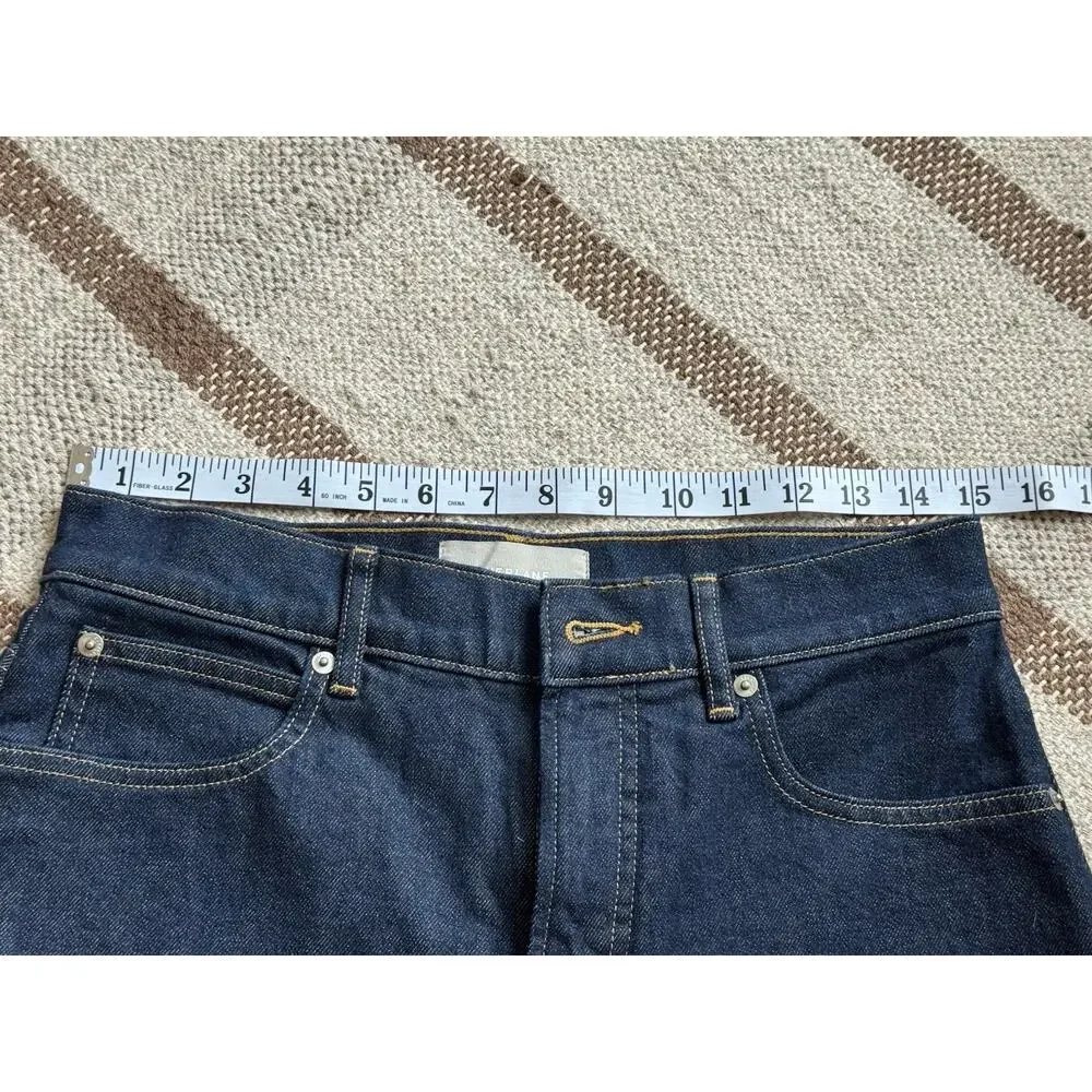 Everlane The Way High Curve Jeans Pure Blue Barrel 29R Dark Wash - Picture 4 of 9
